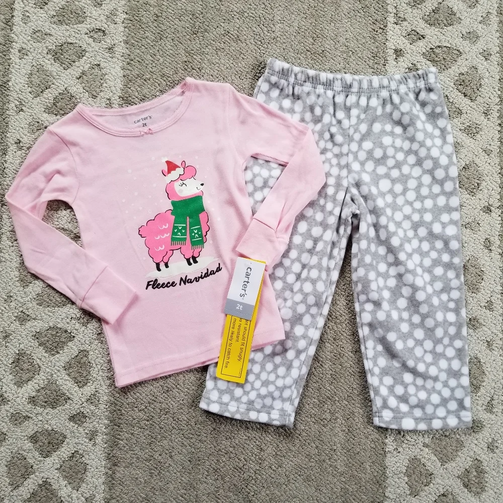 Carter's Fleece Navidad Snug Fit Pajamas Set
